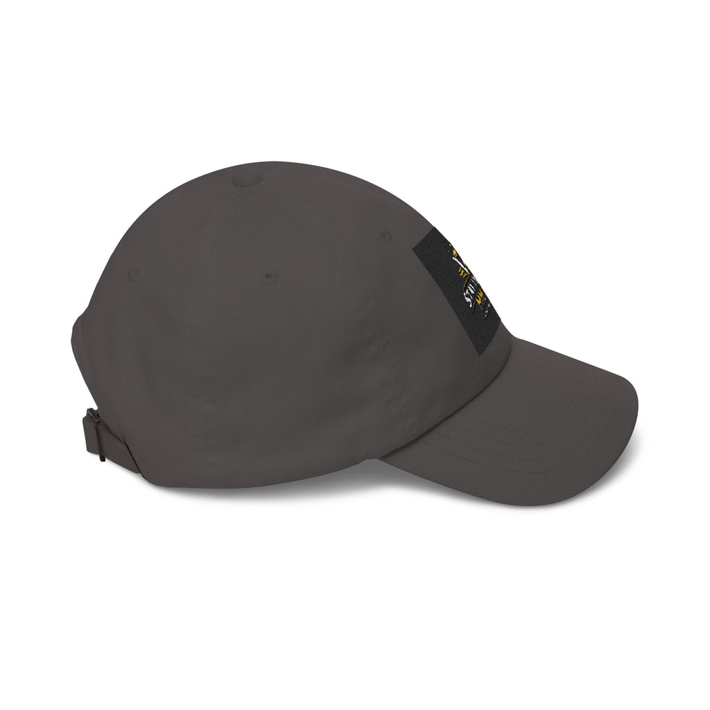 Stay Vibing High Dad Cap — Embroidered Retro Sunrise Hat