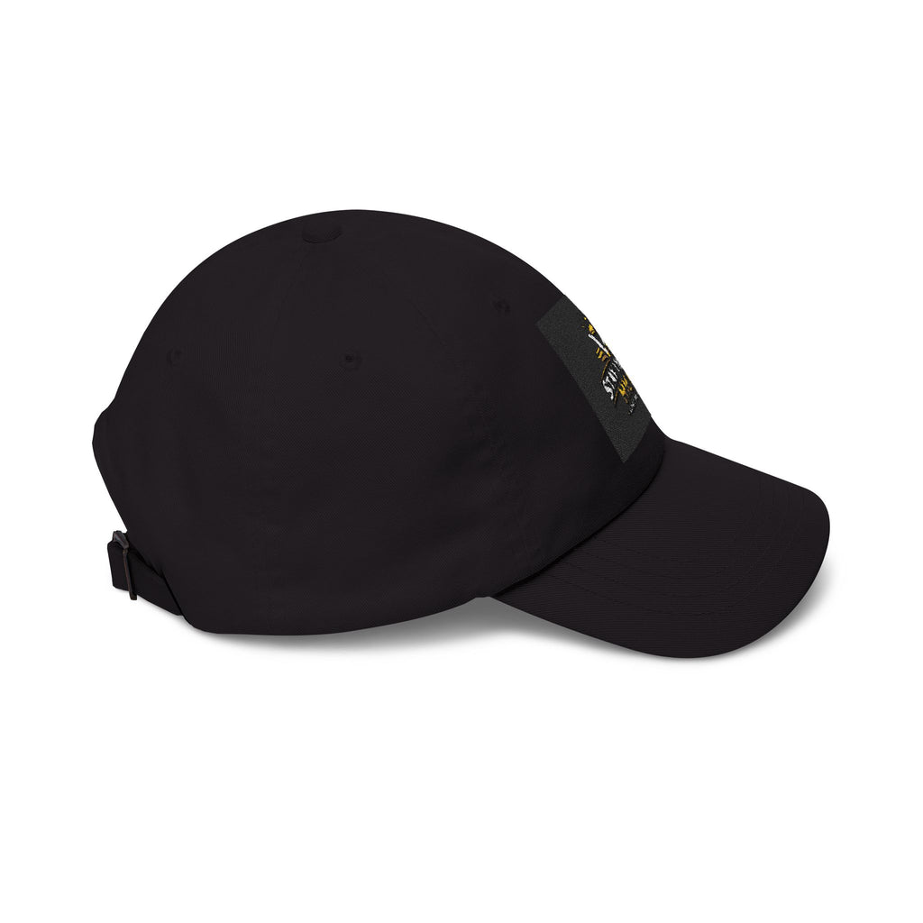 Stay Vibing High Dad Cap — Embroidered Retro Sunrise Hat