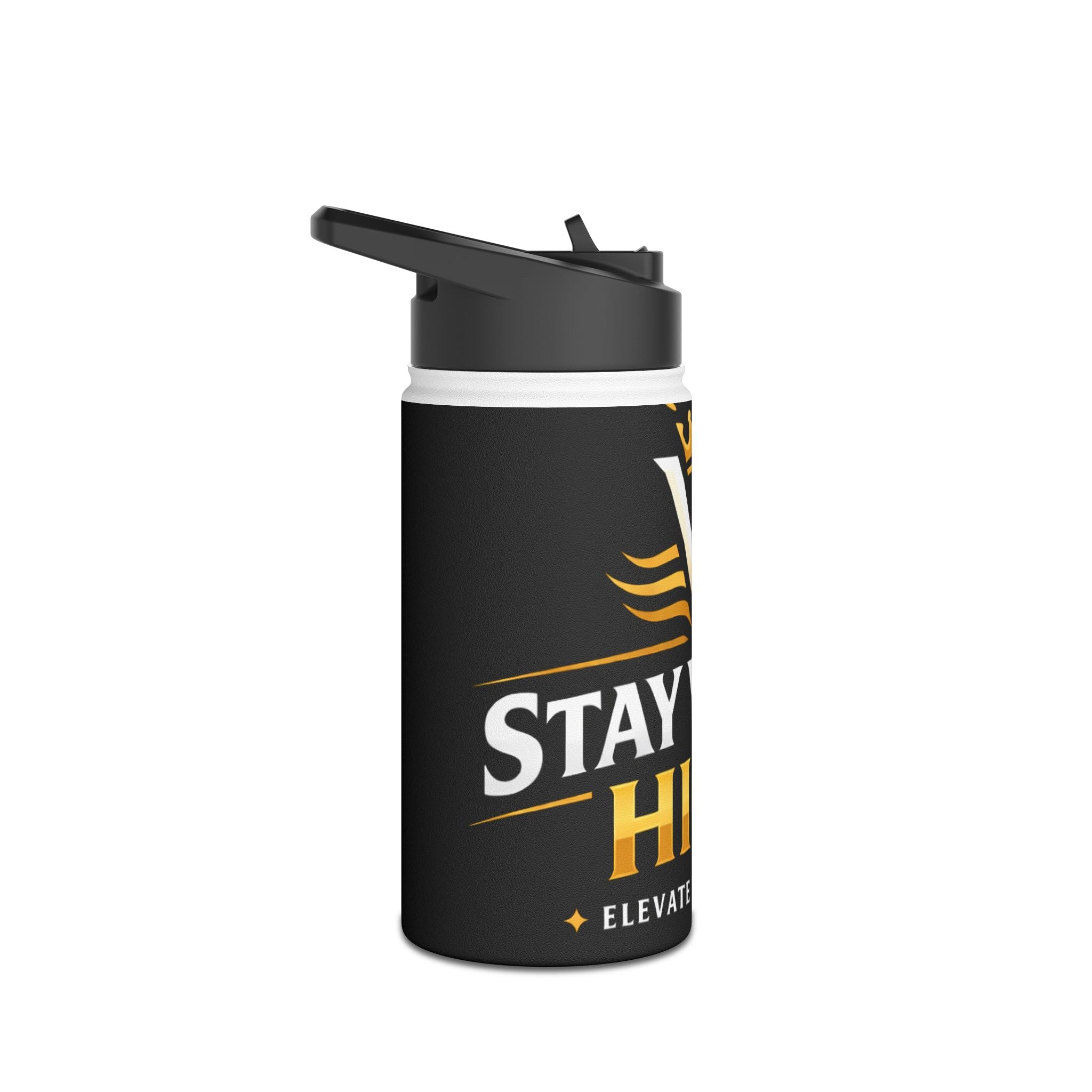 Stay Vibin' High Stainless Steel Water Bottle — 'Elevate Your Mind' Insulated Bottle