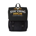 Stay Vibing High Backpack — "Elevate Your Mind" Casual Shoulder Bag