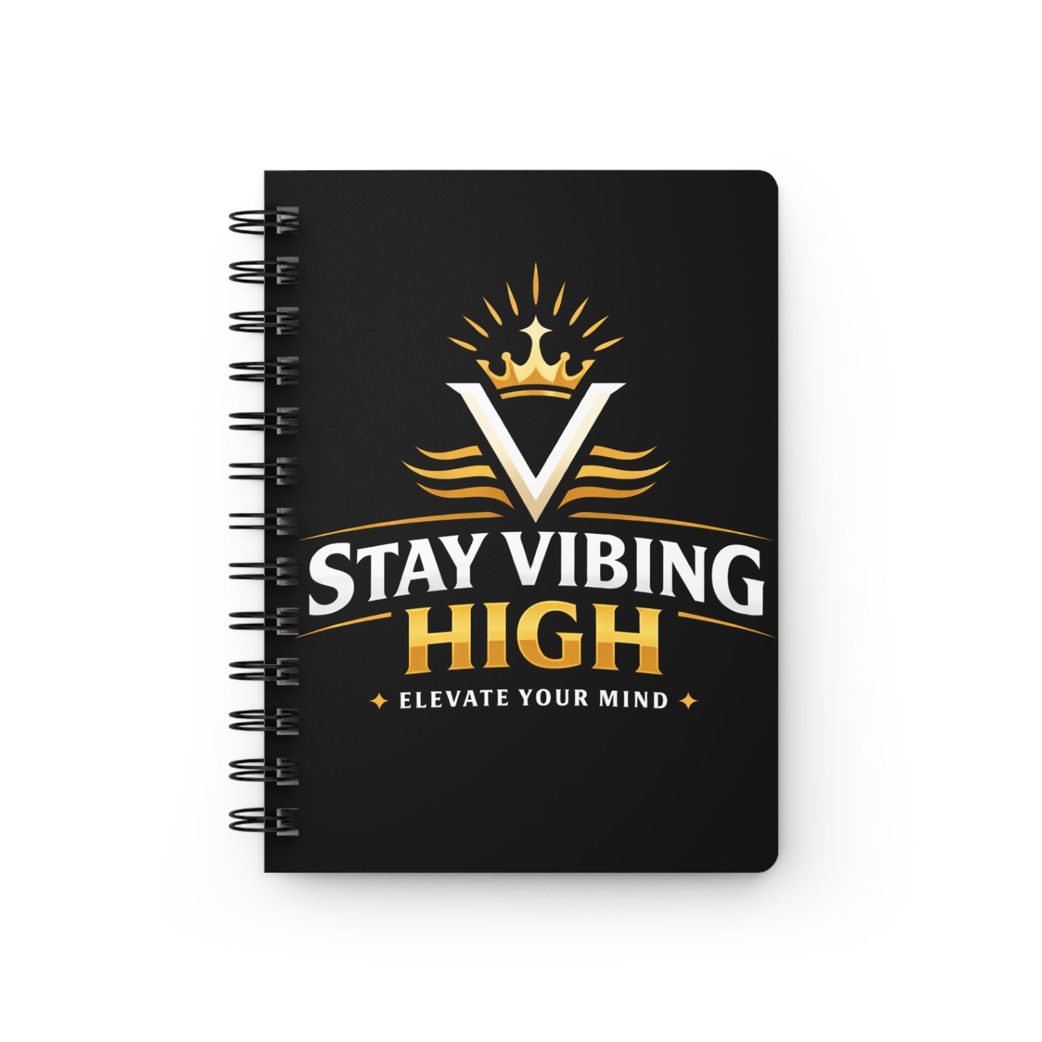 Spiral Notebook — Stay Vibing High "Elevate Your Mind" Journal
