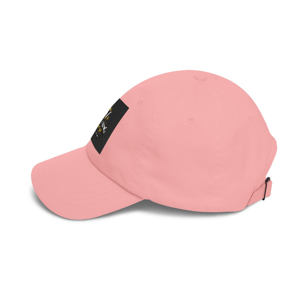 Stay Vibing High Dad Cap — Embroidered Retro Sunrise Hat