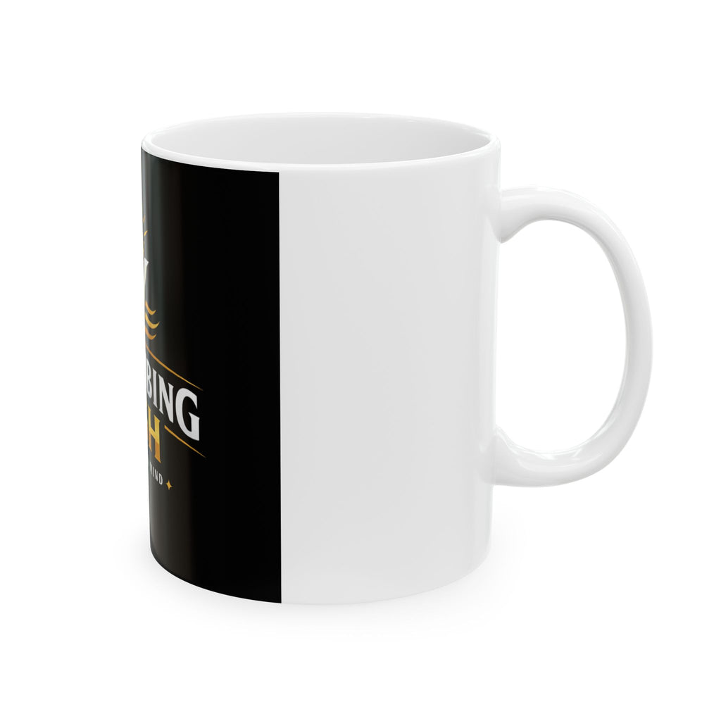 Stay Vibing High Ceramic Mug — "Elevate Your Mind" Inspirational Coffee Cup (11oz/15oz)