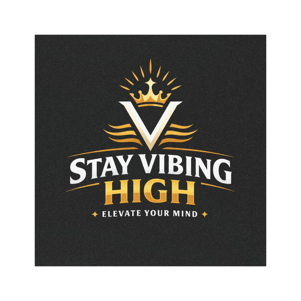 Stay Vibing High Car Magnet — "Elevate Your Mind" Motivational Auto Decal