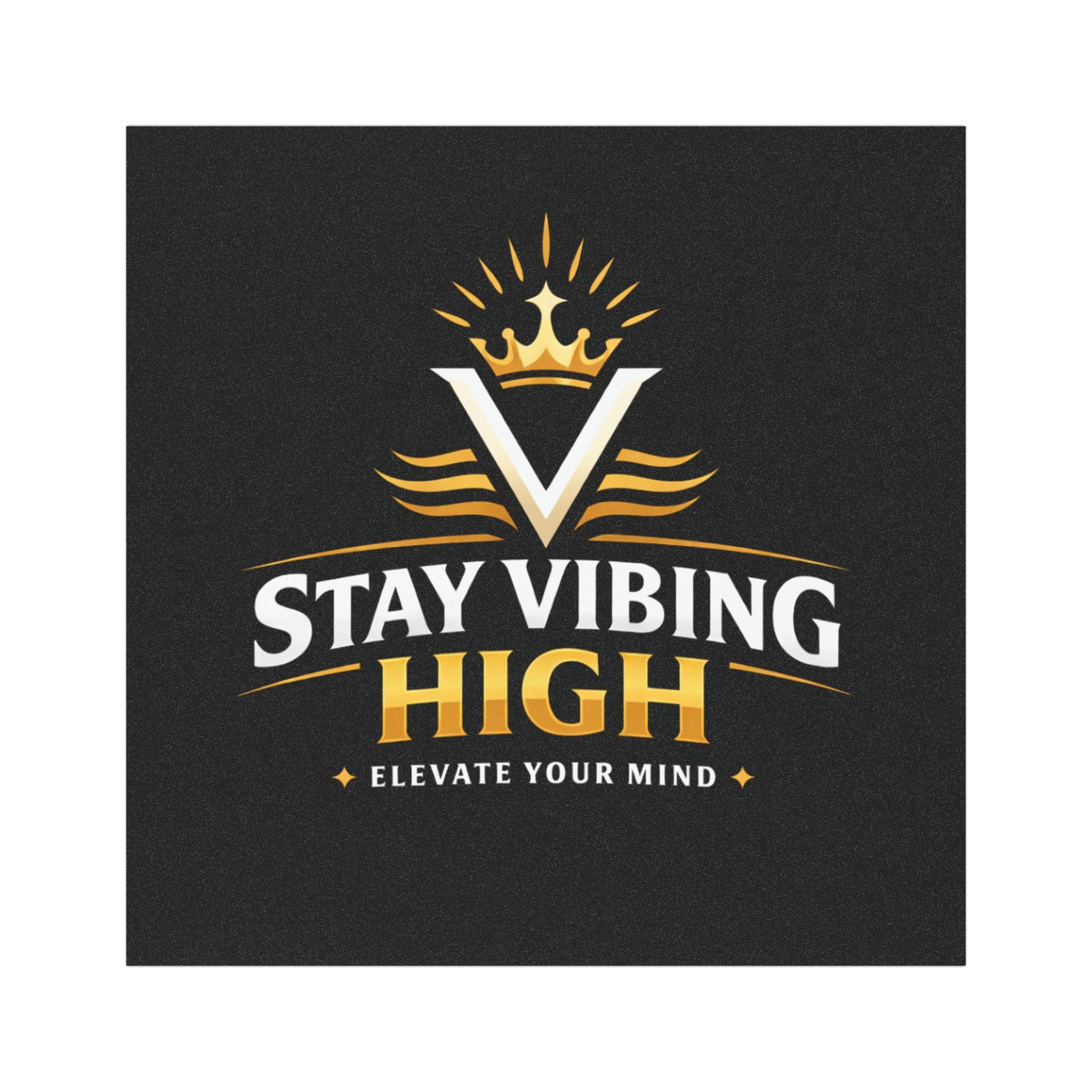 Stay Vibing High Car Magnet — "Elevate Your Mind" Motivational Auto Decal