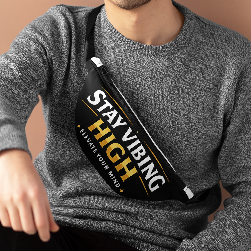 Fanny Pack "Stay Vibing High" – Motivational Waist Bag