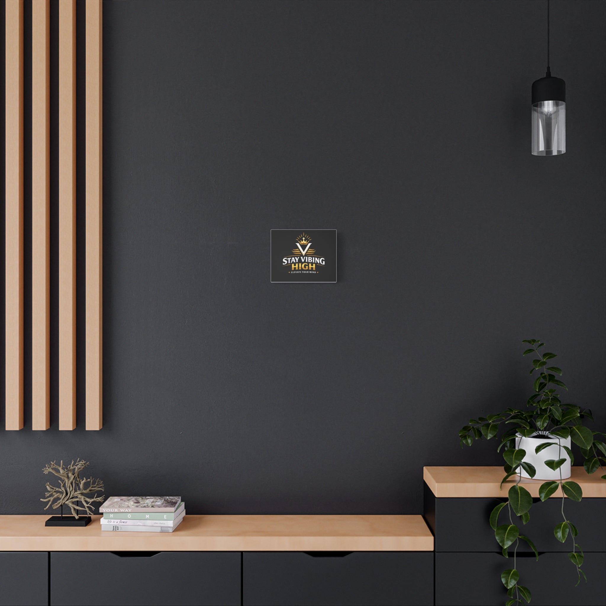 Stay Vibing High Canvas - "Elevate Your Mind" Inspirational Wall Art