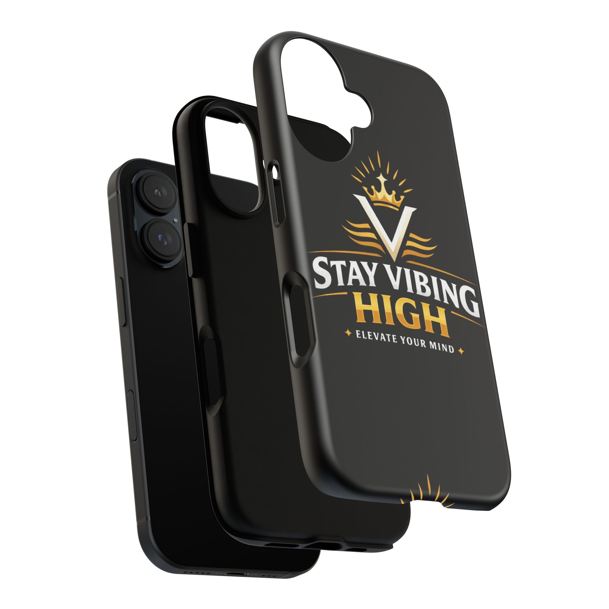 Stay Vibing High Phone Case — "Elevate Your Mind" Protective Tough Case