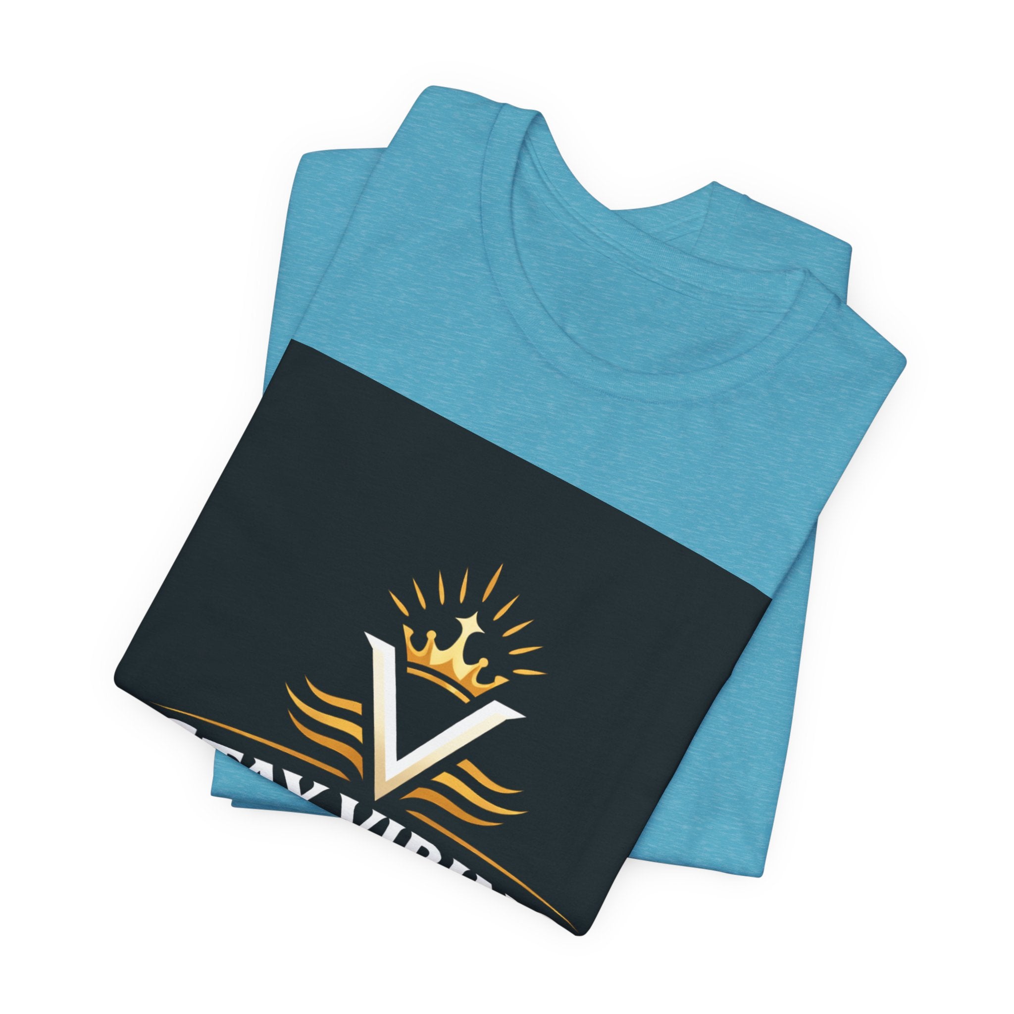 Stay Vibing High T-Shirt — Inspirational Crown Logo Tee
