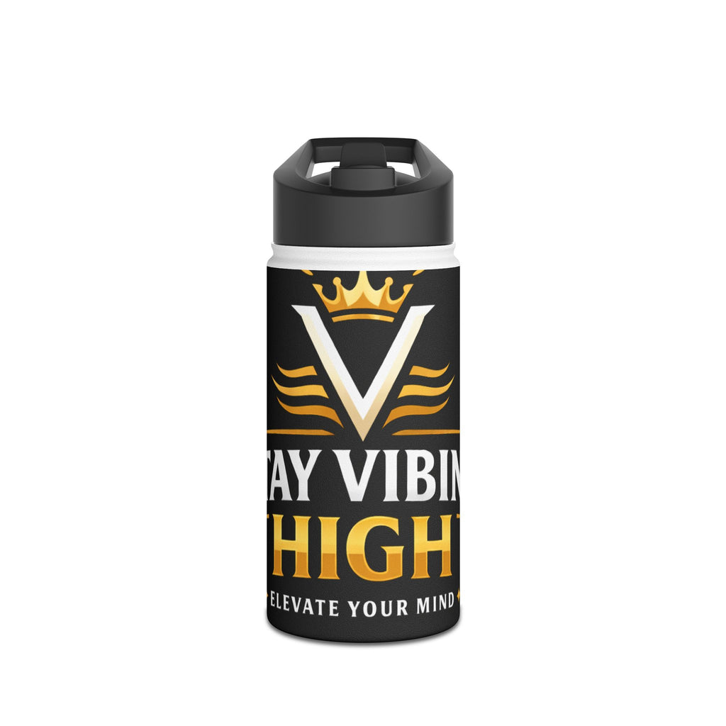 Stay Vibin' High Stainless Steel Water Bottle — 'Elevate Your Mind' Insulated Bottle