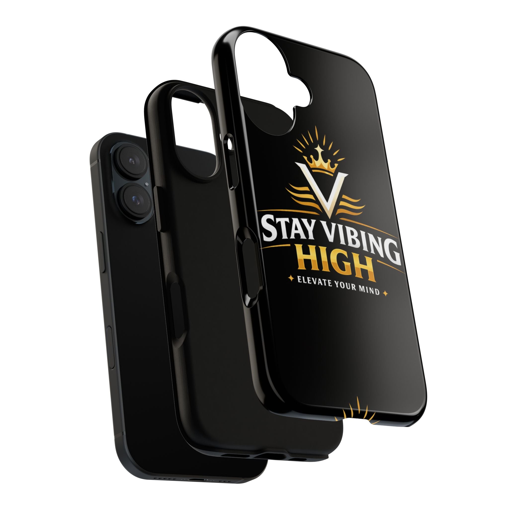 Stay Vibing High Phone Case — "Elevate Your Mind" Protective Tough Case